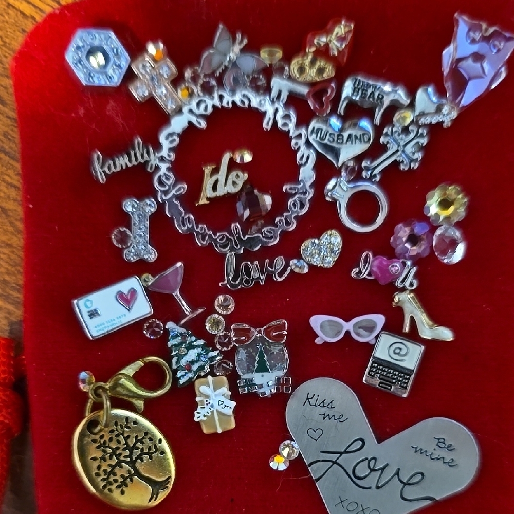 LOWERED PRICE Origami Owl Charm Etc Bundle